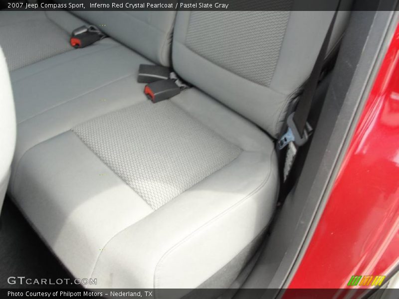 Inferno Red Crystal Pearlcoat / Pastel Slate Gray 2007 Jeep Compass Sport