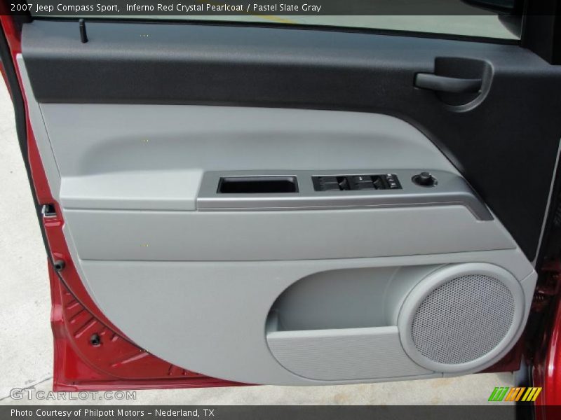 Inferno Red Crystal Pearlcoat / Pastel Slate Gray 2007 Jeep Compass Sport