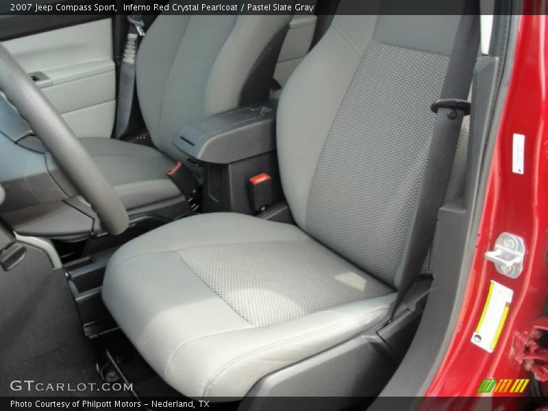 Inferno Red Crystal Pearlcoat / Pastel Slate Gray 2007 Jeep Compass Sport
