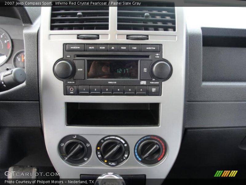Inferno Red Crystal Pearlcoat / Pastel Slate Gray 2007 Jeep Compass Sport