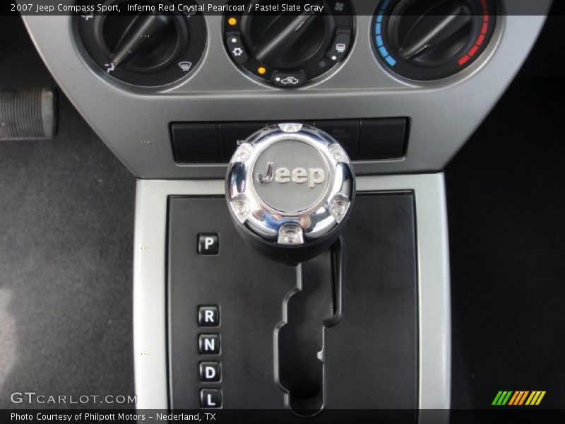 Inferno Red Crystal Pearlcoat / Pastel Slate Gray 2007 Jeep Compass Sport