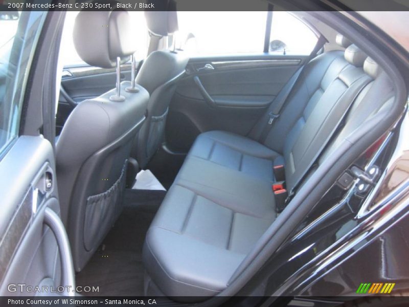 Black / Black 2007 Mercedes-Benz C 230 Sport