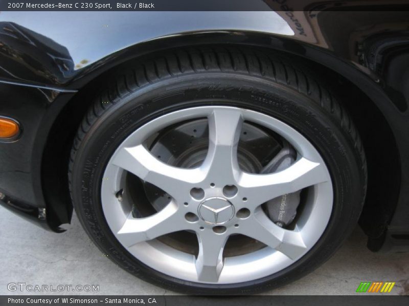 Black / Black 2007 Mercedes-Benz C 230 Sport