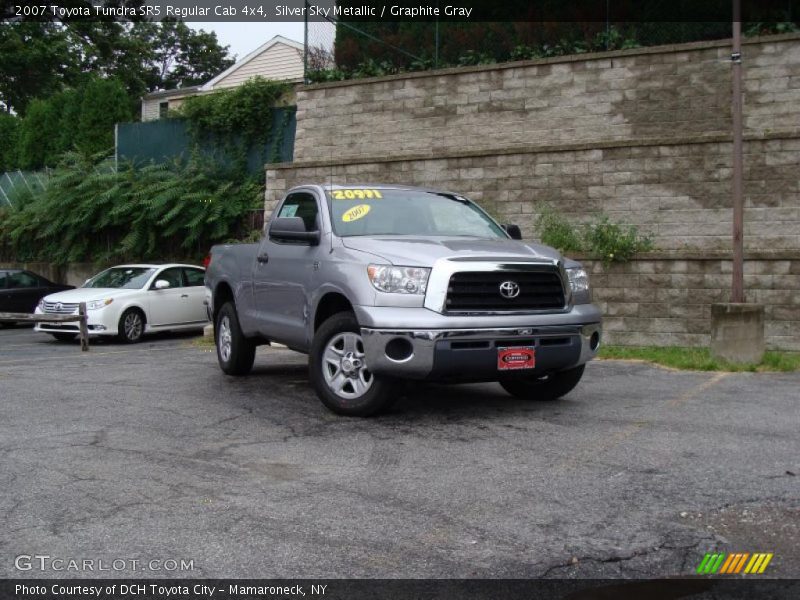 Silver Sky Metallic / Graphite Gray 2007 Toyota Tundra SR5 Regular Cab 4x4