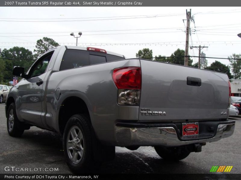 Silver Sky Metallic / Graphite Gray 2007 Toyota Tundra SR5 Regular Cab 4x4