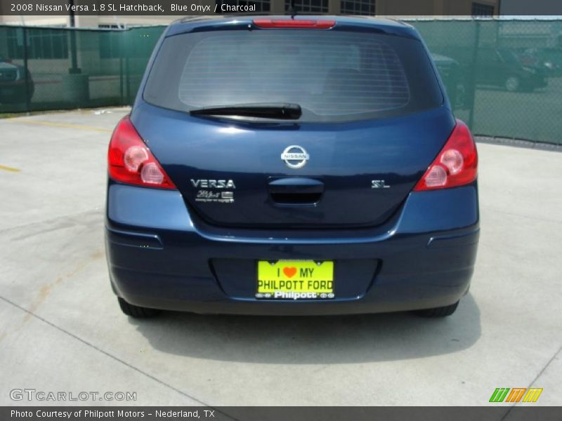 Blue Onyx / Charcoal 2008 Nissan Versa 1.8 SL Hatchback