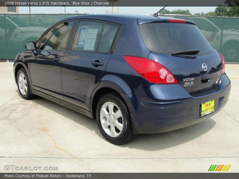 Blue Onyx / Charcoal 2008 Nissan Versa 1.8 SL Hatchback