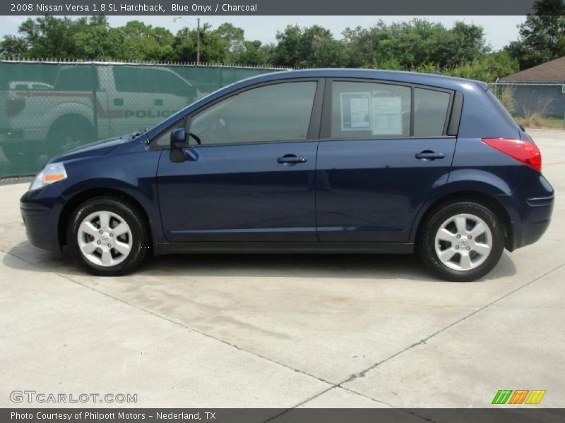 Blue Onyx / Charcoal 2008 Nissan Versa 1.8 SL Hatchback