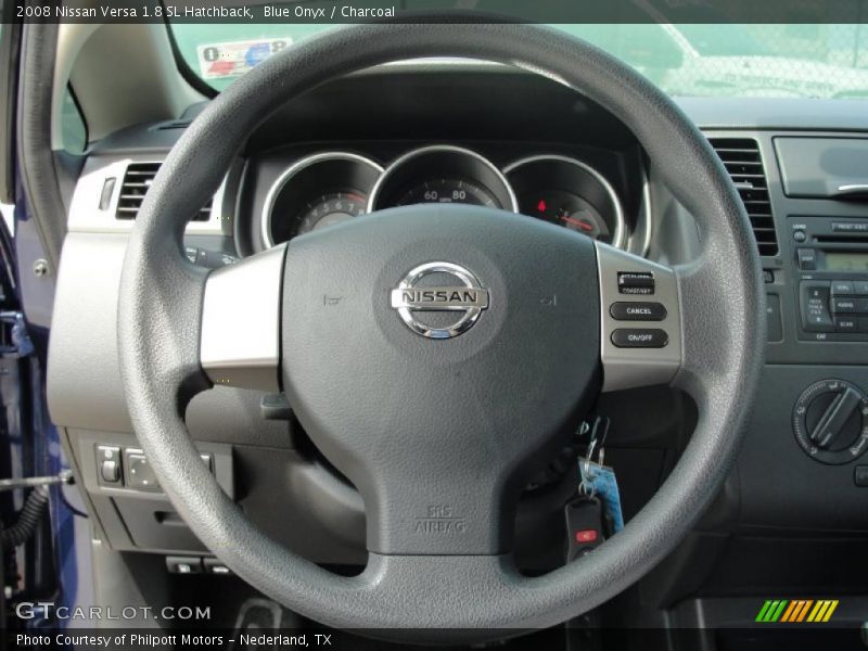 Blue Onyx / Charcoal 2008 Nissan Versa 1.8 SL Hatchback