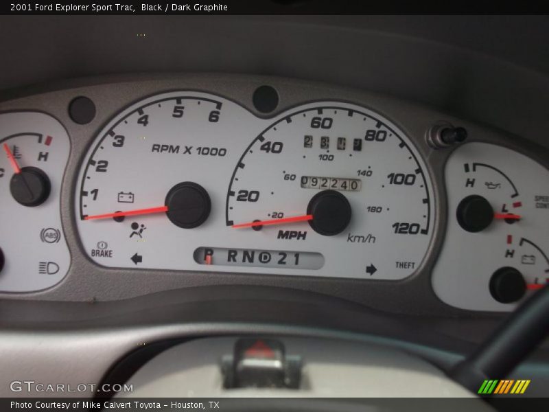 Black / Dark Graphite 2001 Ford Explorer Sport Trac
