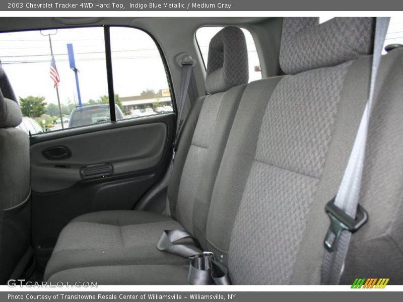 Indigo Blue Metallic / Medium Gray 2003 Chevrolet Tracker 4WD Hard Top