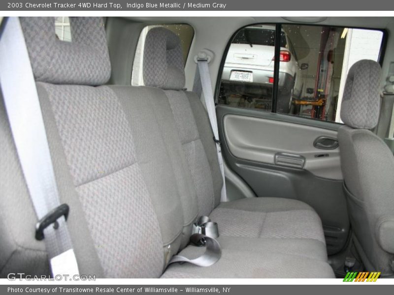 Indigo Blue Metallic / Medium Gray 2003 Chevrolet Tracker 4WD Hard Top