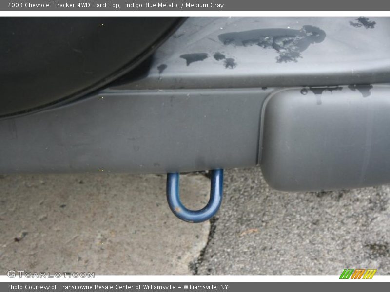 Indigo Blue Metallic / Medium Gray 2003 Chevrolet Tracker 4WD Hard Top