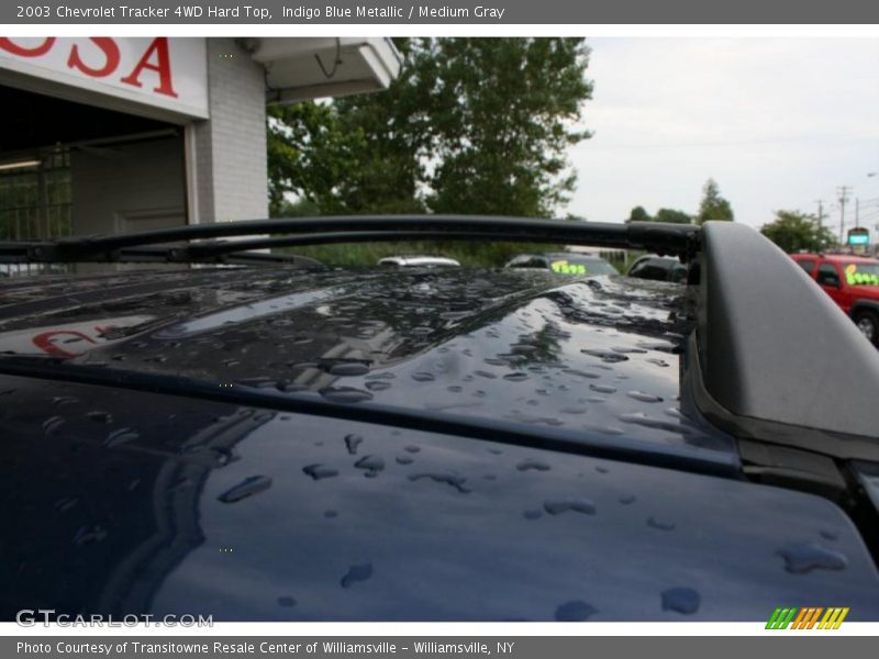 Indigo Blue Metallic / Medium Gray 2003 Chevrolet Tracker 4WD Hard Top