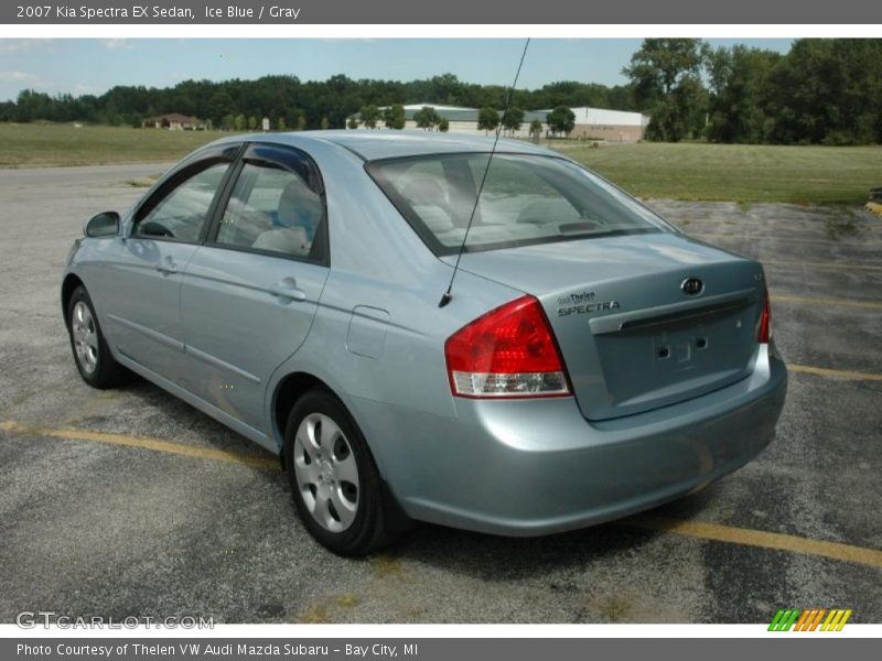 Ice Blue / Gray 2007 Kia Spectra EX Sedan