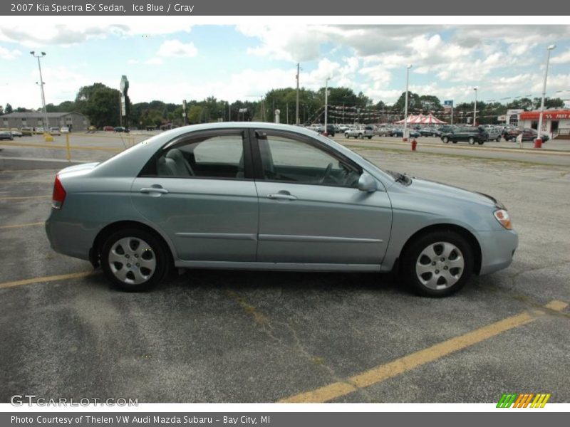 Ice Blue / Gray 2007 Kia Spectra EX Sedan