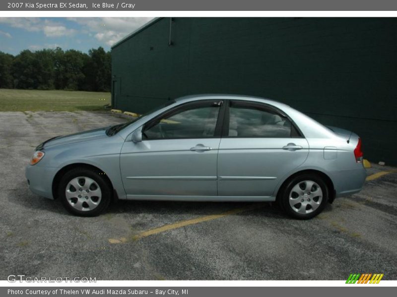 Ice Blue / Gray 2007 Kia Spectra EX Sedan