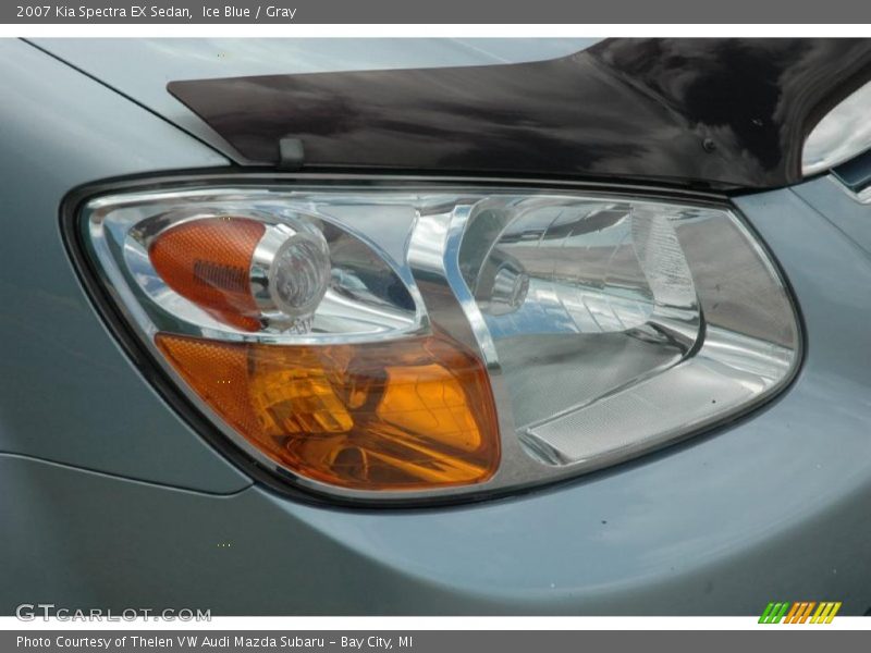 Ice Blue / Gray 2007 Kia Spectra EX Sedan