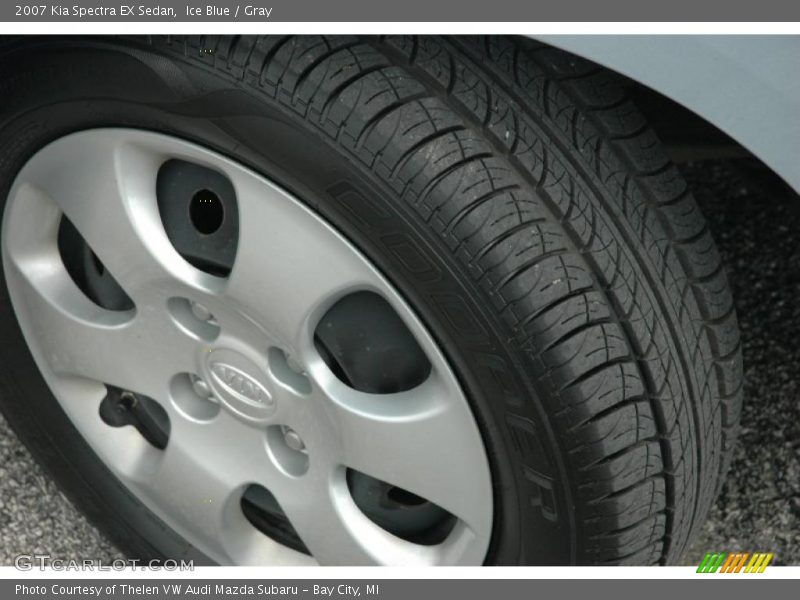 Ice Blue / Gray 2007 Kia Spectra EX Sedan