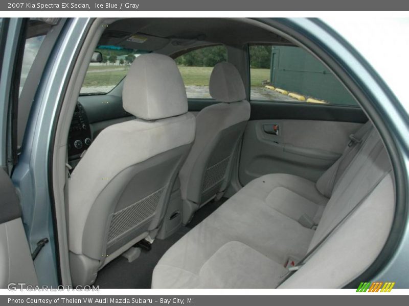 Ice Blue / Gray 2007 Kia Spectra EX Sedan