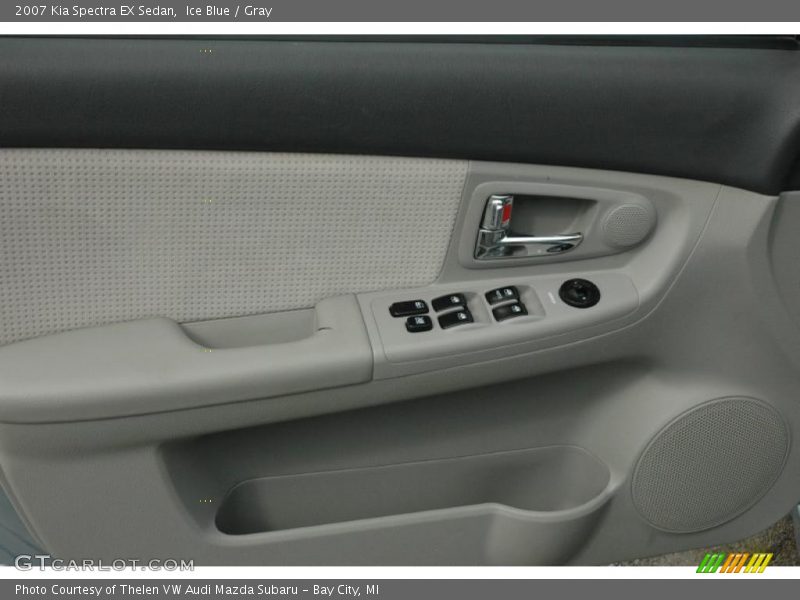 Ice Blue / Gray 2007 Kia Spectra EX Sedan