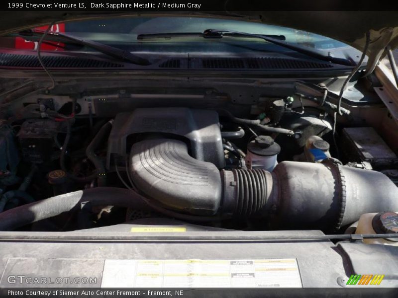 Dark Sapphire Metallic / Medium Gray 1999 Chevrolet Venture LS
