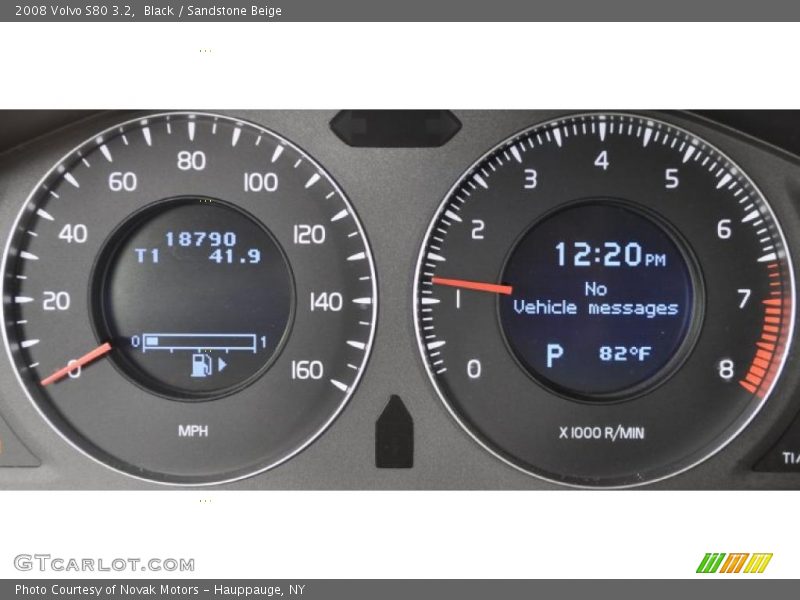 Black / Sandstone Beige 2008 Volvo S80 3.2