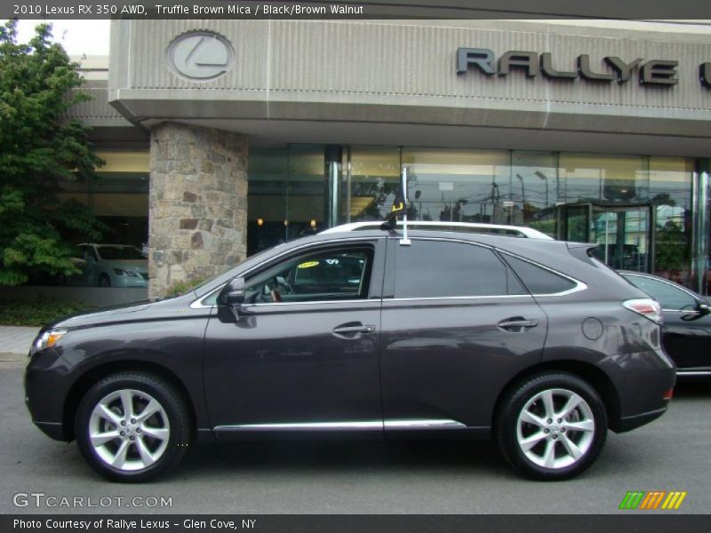 Truffle Brown Mica / Black/Brown Walnut 2010 Lexus RX 350 AWD