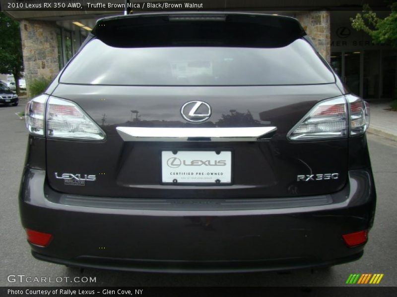 Truffle Brown Mica / Black/Brown Walnut 2010 Lexus RX 350 AWD