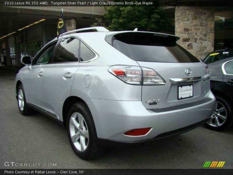 Tungsten Silver Pearl / Light Gray/Espresso Birds-Eye Maple 2010 Lexus RX 350 AWD