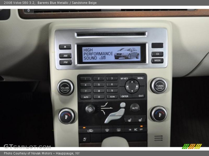 Barents Blue Metallic / Sandstone Beige 2008 Volvo S80 3.2