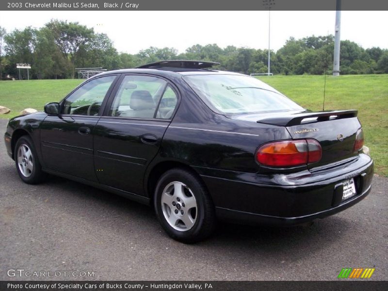 Black / Gray 2003 Chevrolet Malibu LS Sedan