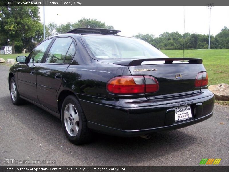 Black / Gray 2003 Chevrolet Malibu LS Sedan