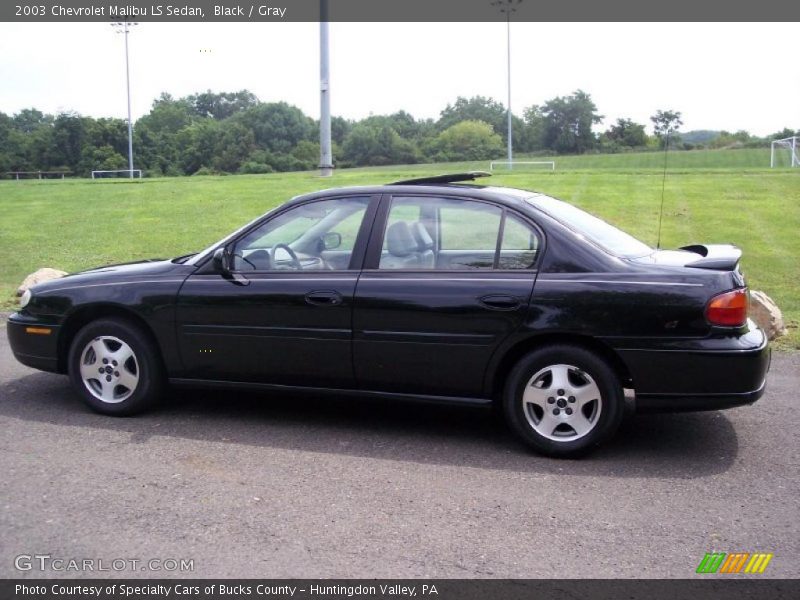 Black / Gray 2003 Chevrolet Malibu LS Sedan