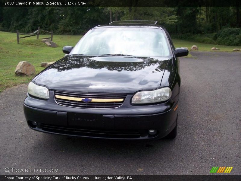Black / Gray 2003 Chevrolet Malibu LS Sedan