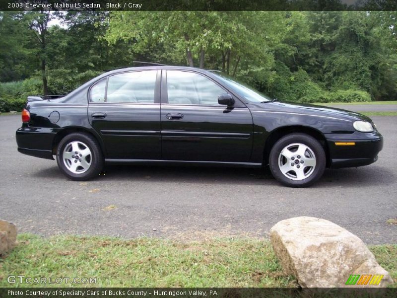 Black / Gray 2003 Chevrolet Malibu LS Sedan