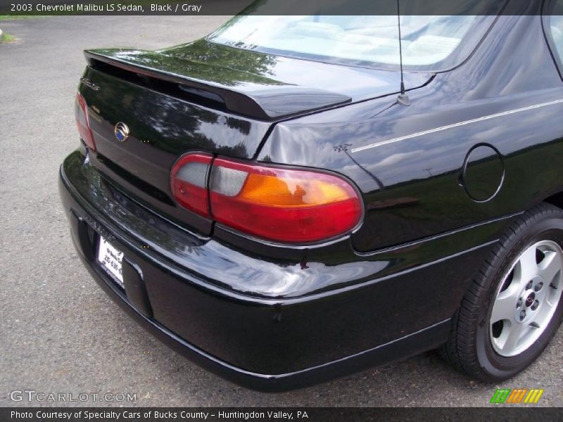 Black / Gray 2003 Chevrolet Malibu LS Sedan