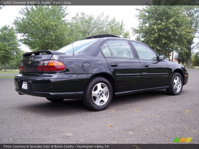 Black / Gray 2003 Chevrolet Malibu LS Sedan