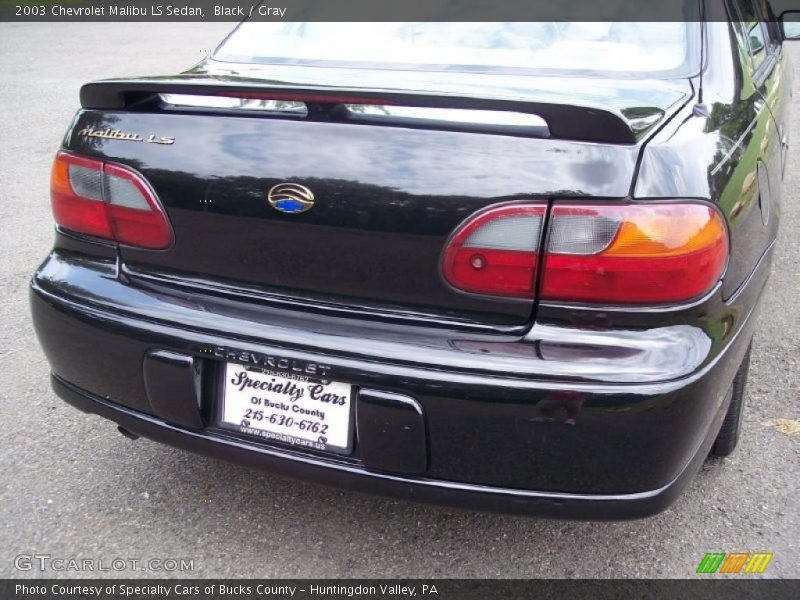 Black / Gray 2003 Chevrolet Malibu LS Sedan