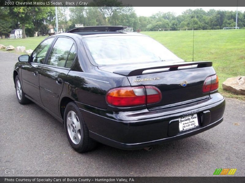 Black / Gray 2003 Chevrolet Malibu LS Sedan