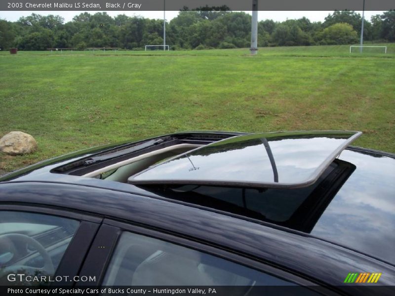 Black / Gray 2003 Chevrolet Malibu LS Sedan