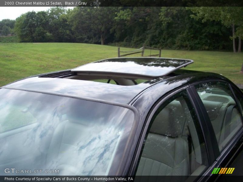 Black / Gray 2003 Chevrolet Malibu LS Sedan