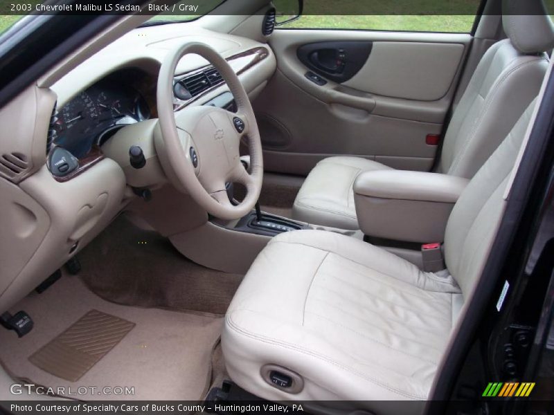 Black / Gray 2003 Chevrolet Malibu LS Sedan