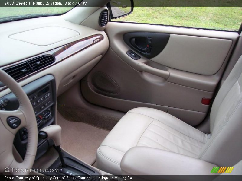 Black / Gray 2003 Chevrolet Malibu LS Sedan