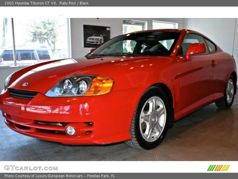 Rally Red / Black 2003 Hyundai Tiburon GT V6