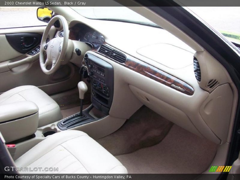 Black / Gray 2003 Chevrolet Malibu LS Sedan