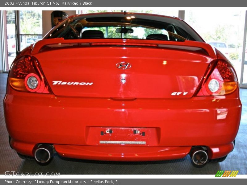 Rally Red / Black 2003 Hyundai Tiburon GT V6