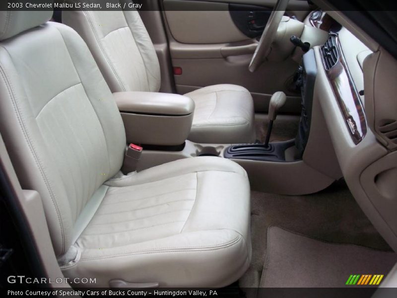 Black / Gray 2003 Chevrolet Malibu LS Sedan