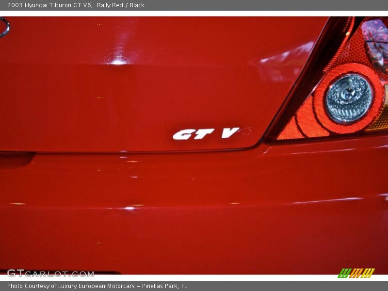 Rally Red / Black 2003 Hyundai Tiburon GT V6