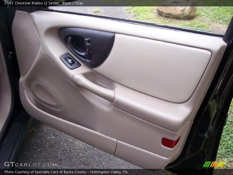 Black / Gray 2003 Chevrolet Malibu LS Sedan